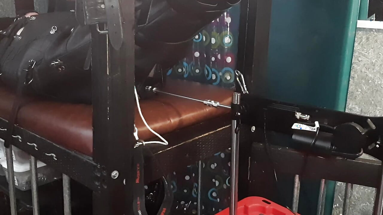 Leather Bondage and Machine Fuck by Mistress LDC