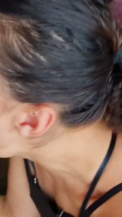 cute girl chokes on a huge penis in her mouth | Clip 1