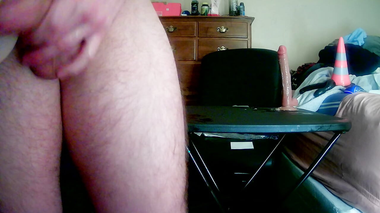Fucking my Pocket Pussy with a butt plug in me.