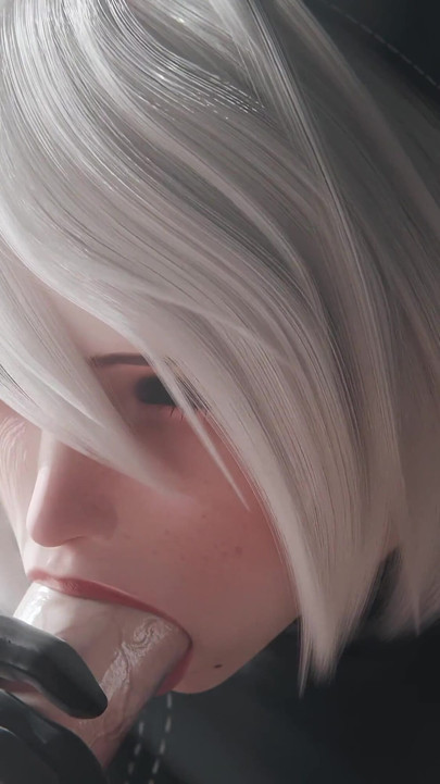 2b Nier Automata Blowjob & Town Cowgirl Fuck - Creamy Pussy & Creampie Ending 3D Animation