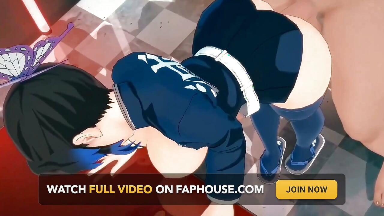 Kimetsu No Yaiba Shinobu Hentai Doggystyle Sex Crempie Mmd 3D Blue Clothes Color Edit Smixix