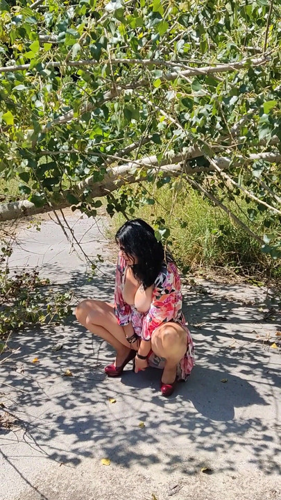 Detik ikonik dari "50+ Si cantik matang melancap di luar rumah"