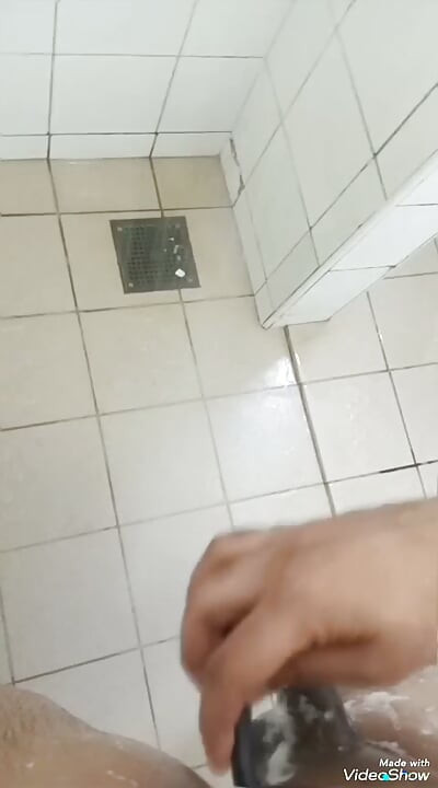Dick shower,penis handjob