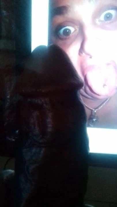 Cum on Patty's tongue
