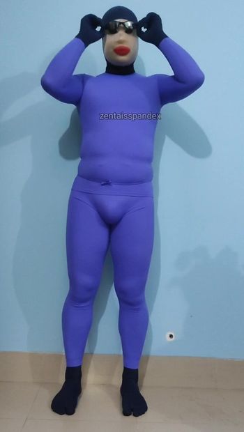 Zentai, costume de sport aux Jeux olympiques d’hiver, garçon en lycra