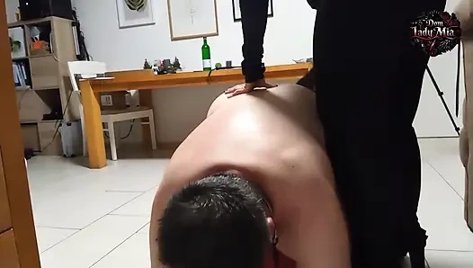 DomLadyMia-SlaveOfM Hard Whipped And Chastised Part2