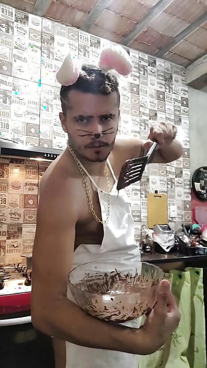 초콜릿으로 덮인 토끼