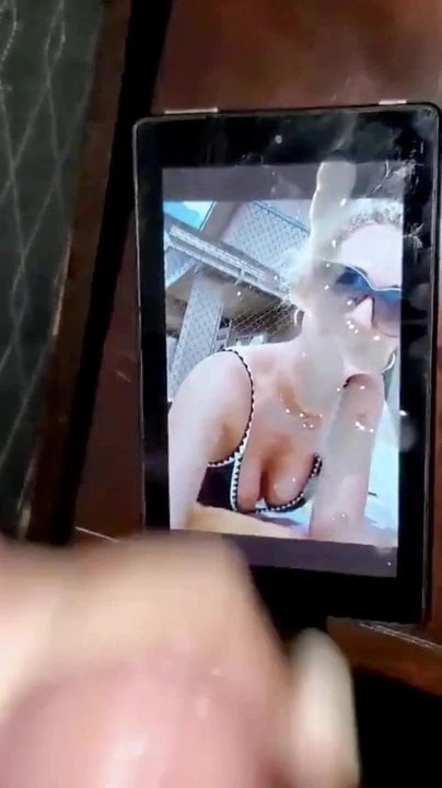 Sexy big tit hot wife cum tribute