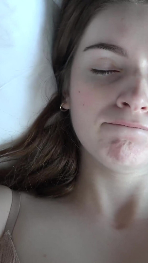 Cute teen in pov action