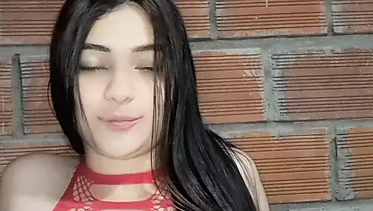 Stepmom helped her stepson cum quickly in her panties before work