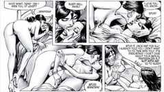 Erotische sexuelle Fetisch-Fantasy-Comics