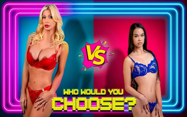 Busty Brittany Andrews and Shy Angelina Moon Go Head to Head for One Lucky Cock