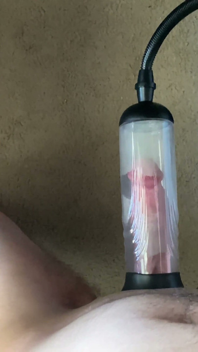 Playing with My New Penis Pump