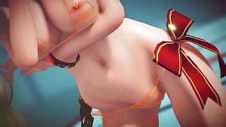 Mmd r-18 - anime - chicas sexy bailando - clip 256