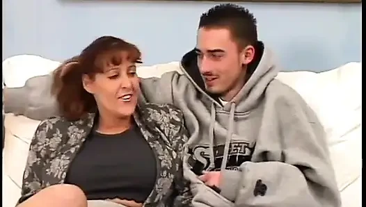 Mature redhead with tattoos gets fucked
