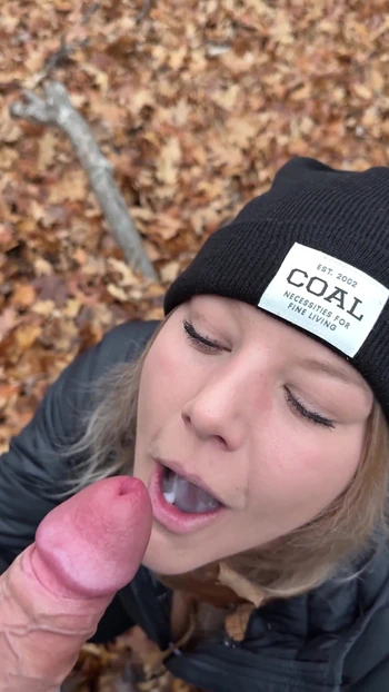 Thrilling moment from "Caught in the Forest, Shower Tease and Bedtime Orgasm"