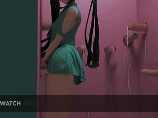 Mona Genshin Impact Glory Hole Gangbang Hentai Rozbierz taniec i seks MMD 3D - Czysty niebieski kolor Edytuj Smixix