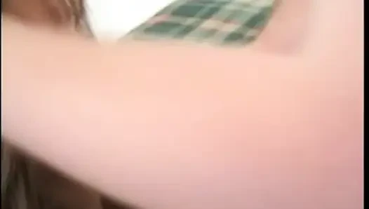 Horny White Stude Bangs Redhaired Housewife with Slant Eyes