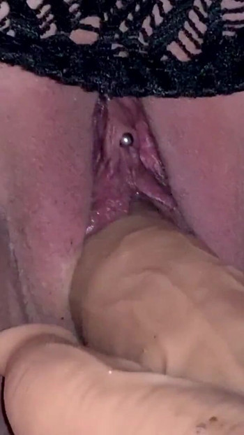 Emotional moment from "Fucked with dildo in public"
