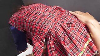 Японская горячая брюнетка Yotuba Kawai S занимается хардкорным сексом со своей бывшей в постели