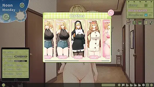 Game hentai - adegan ayano cowgirl - animasi game hentai