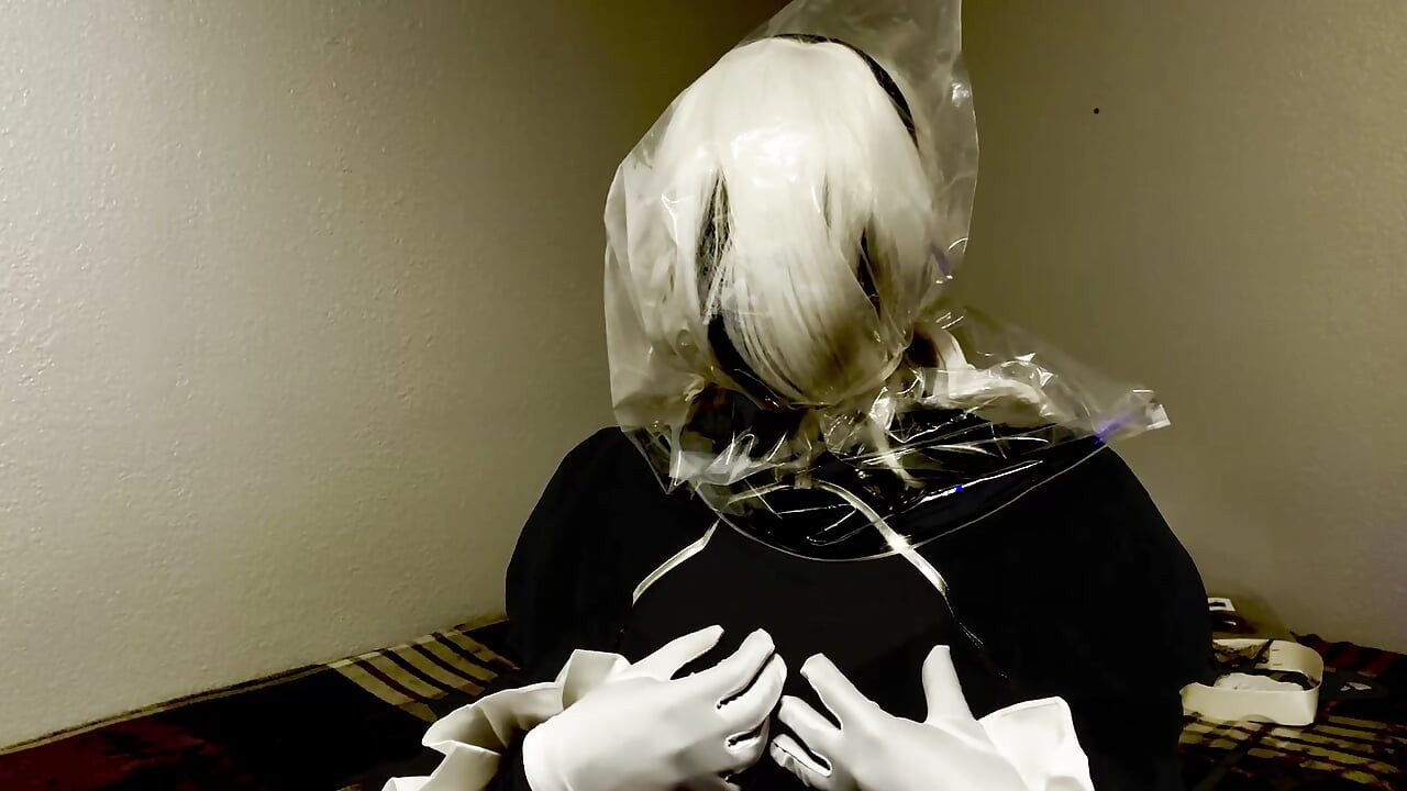 Black Zentai cosplay nefes oyunu