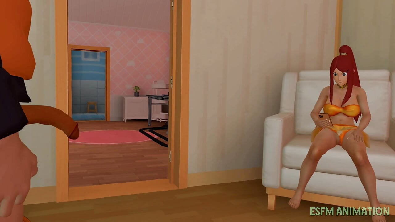 kushina alone in home