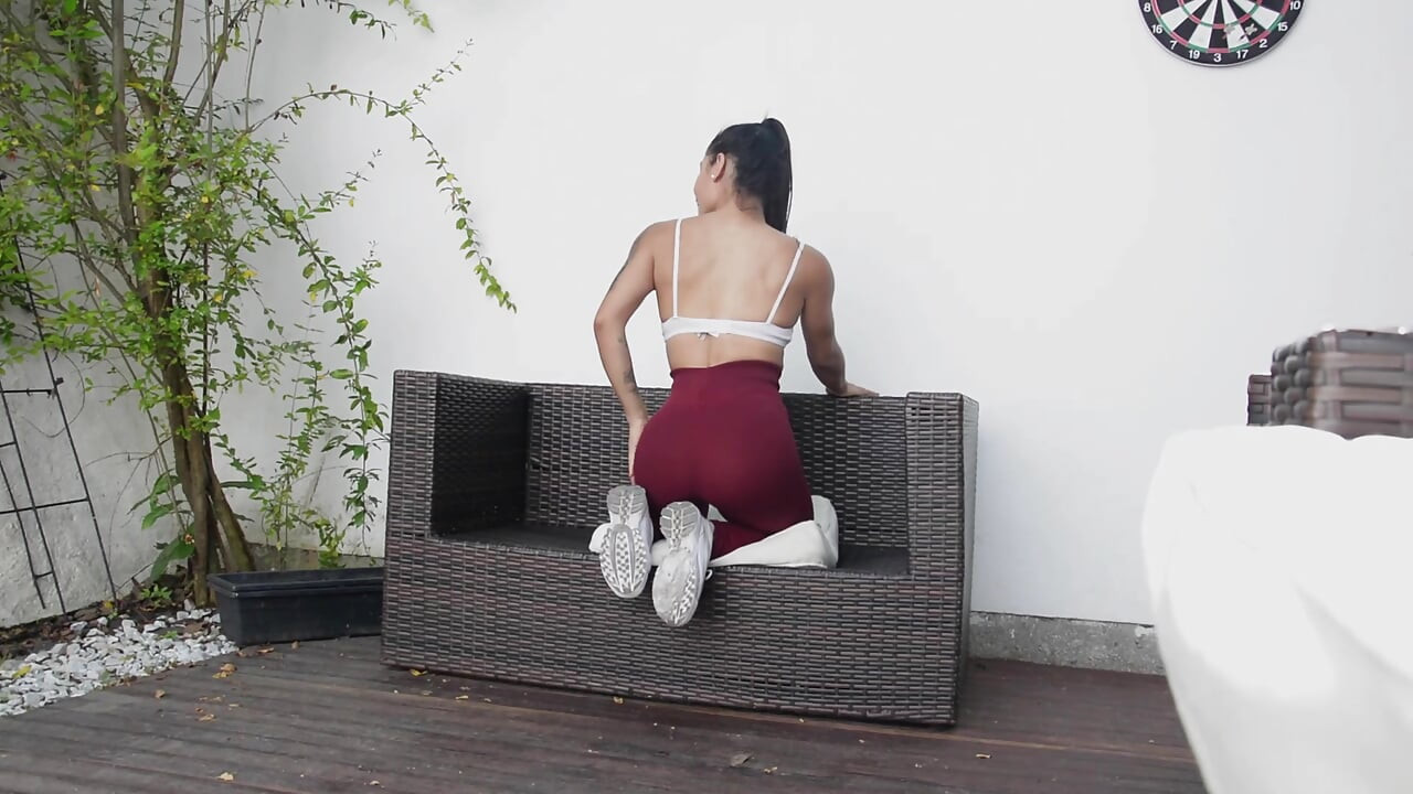 Eva Cuervo in her first porn casting
