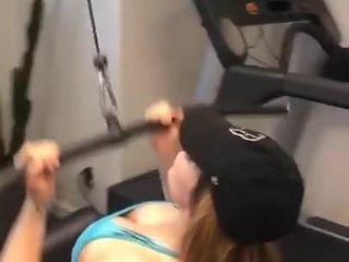 Joanna 'JoJo' Levesque working out