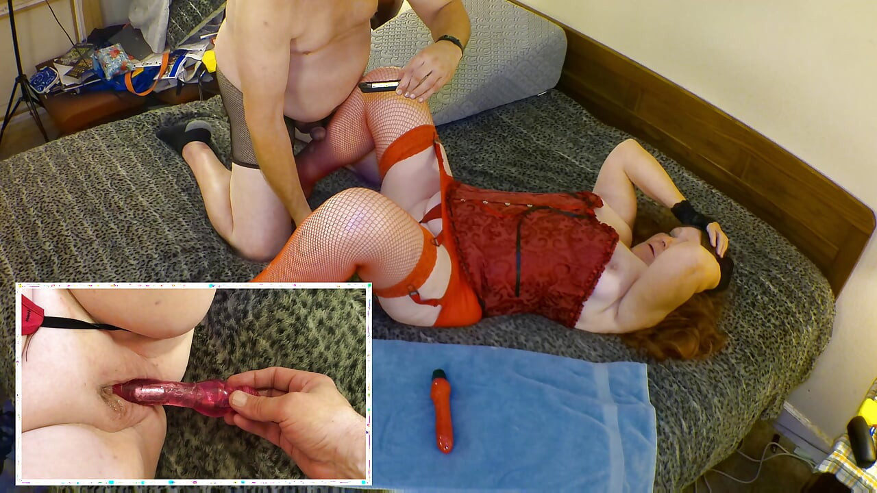 Carmen Angel's Red HOT Sexy Gilf Cocksucking, Dildo Play & Fuck To Creampie 102725CAMS1245M