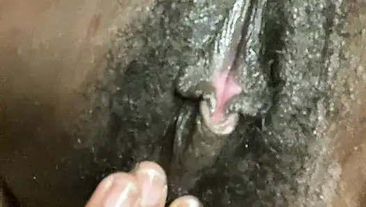 Juicy Wet Solo Ebony Pussy Play (Dirty Talk)