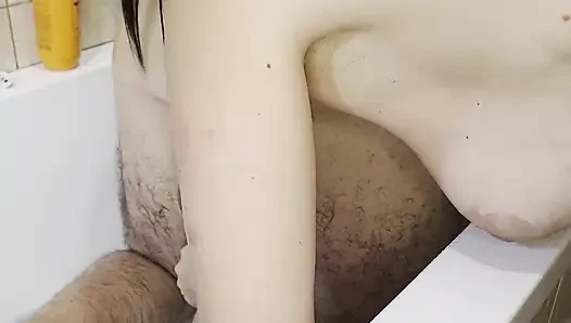 Bisexual homemade sex with wife. Double dildo. Wife shaves husband. Part 1. Ep 30012