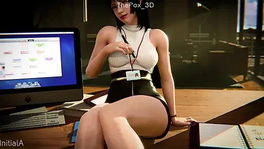 Final fantezisi - Gentiana + Jill Warrick + Benedikta ateşli ofis wm renk tesir ediyor (ses yok) initiala animation 3d hentai tarafından