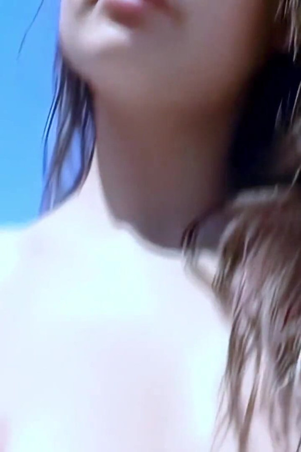 Carla Great Petite Brunette with Big Tits Carla Stripping on the Terrace