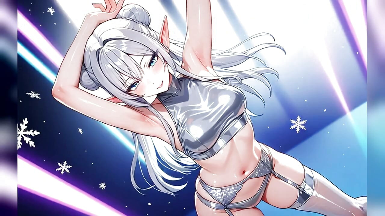 Silver Ice Elf Crystal Palace Dance - Sexy AI Babes