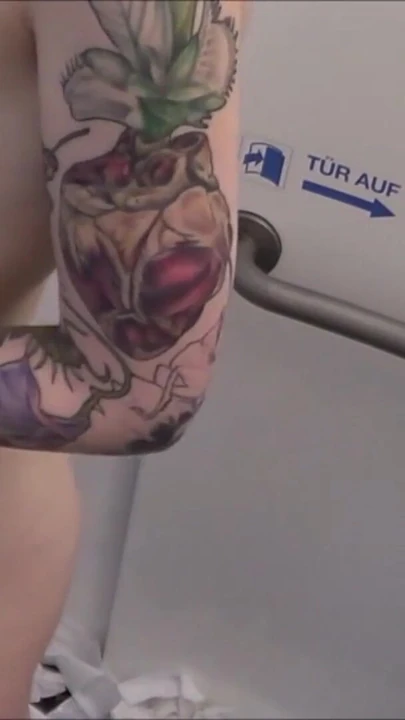 Memorable moment from "Real German Redhead Street Hooker Fuck in Public Toilet"