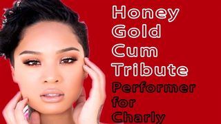 Honey Gold, star du porno, cum tribute (éjac dans la vidéo - cov)