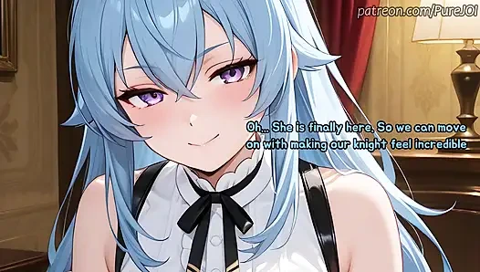 Hadiah istimewa dari si seksi gluttony eris dan myne (seks joi)