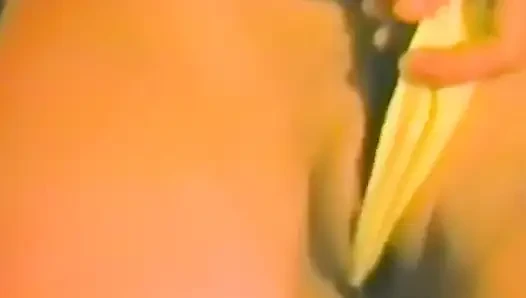 Vintage Outdoor Masturbation Action