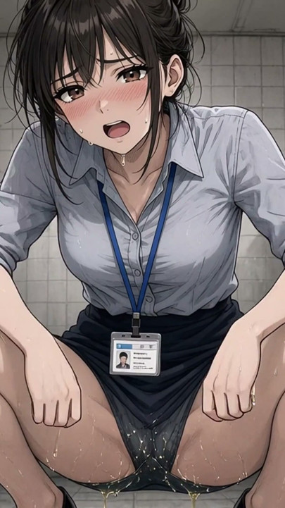 年輕日本女子在男廁和街上小便 | 片段 2