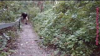 Naturist Stairs on Forest Mountain