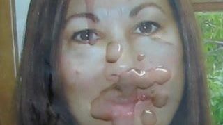 Gman Cum on Face of a Slut Wife from USA (tribute)