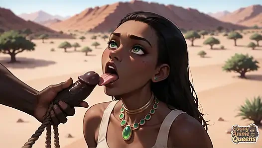 Klimaks gurun berendam ratu kulit hitam: cewek kulit hitam yang sange dan seksi!