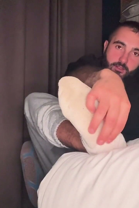 Showing My Sweaty Socks, Feet and Uncut Knob