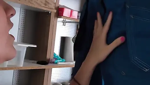 Seducing my married coworker right on the job...