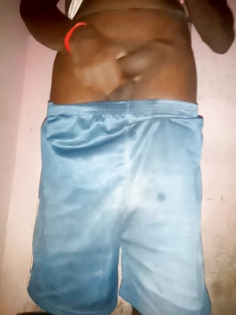 Tamil Tall Handsome guy Shaking his big black Asian cock