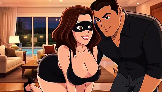 Blind Kiss at Party Ignites Burning Desire and Leads to Steamy Night with My Hot Curvy Roommate (AI generated)