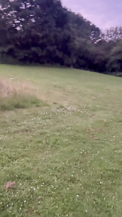 Dogging spot risky barefoot nude walk