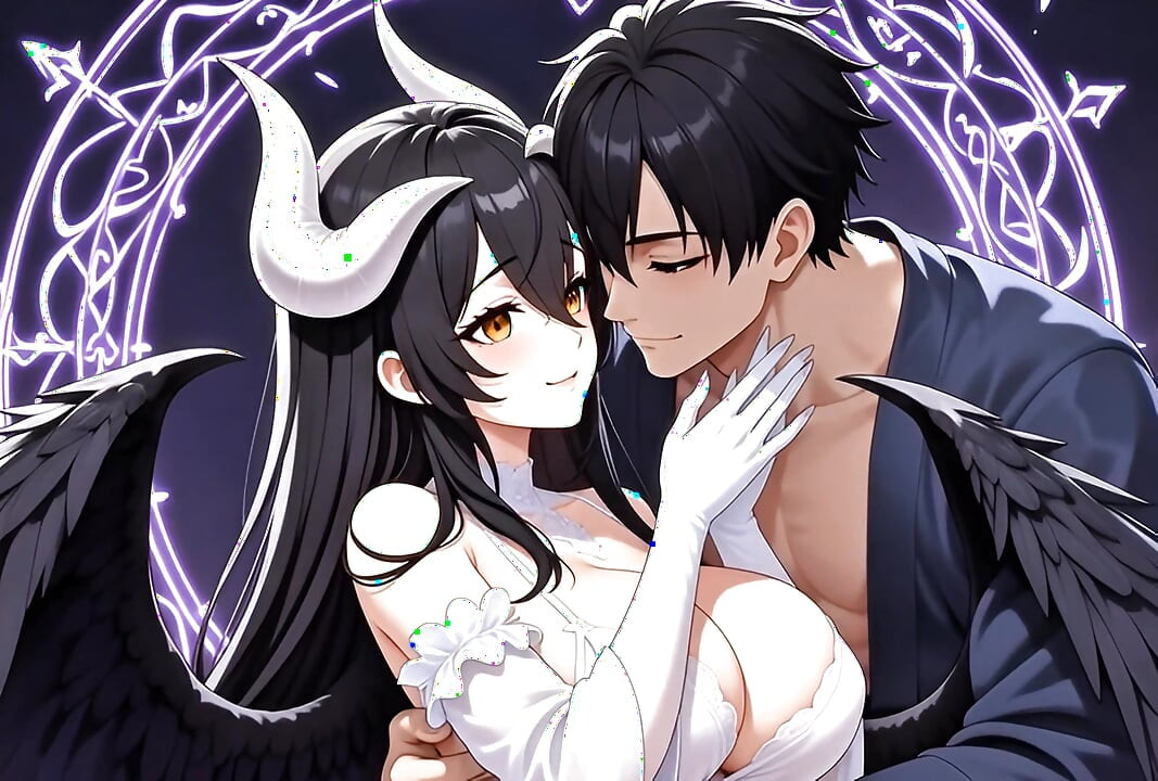 Albedo Succubus Magical Bonding Ritual Passionate Creampie Devotion Fantasy
