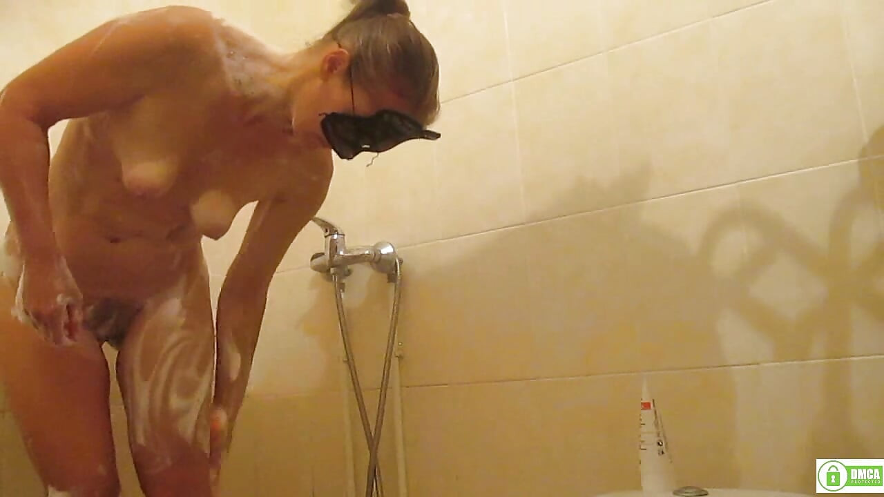 Beauty takes a shower in the hospital
